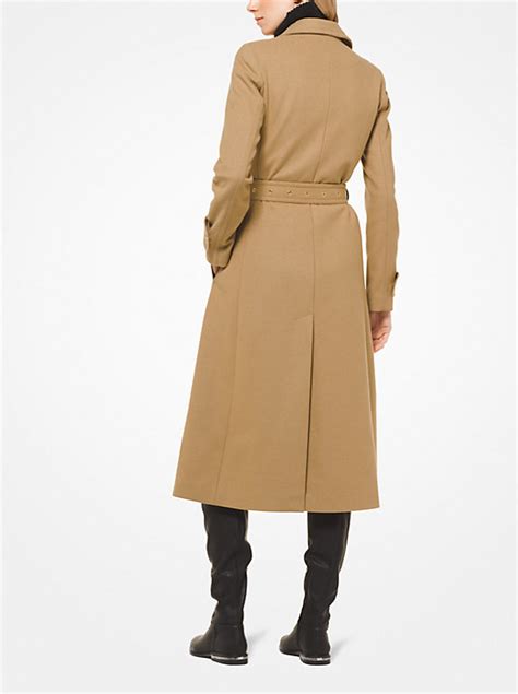 michael michael kors wool melton trench coat|Michael Kors belted trench coats.